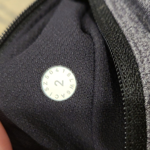 Lululemon Pace Rival Crop *22" Heathered Black / Black - Picture 8 of 16